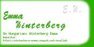 emma winterberg business card